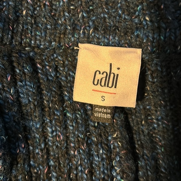 Cabi Blue Lagoon Trail Long Cardigan Sweater Duster Sz S Pockets 4276 Cozy Warm - Picture 9 of 10